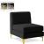 Alina Velvet Modular Armless Chair