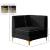 Alina Velvet Modular Corner Chair