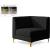 Alina Velvet Modular Corner Chair