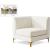 Alina Velvet Modular Corner Chair