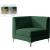 Alina Velvet Modular Corner Chair