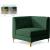 Alina Velvet Modular Corner Chair