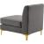 Alina Velvet Modular Armless Chair