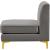 Alina Velvet Modular Armless Chair
