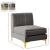 Alina Velvet Modular Armless Chair