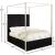 Porter Velvet Queen Size Canopy Bed