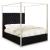 Porter Velvet King Size Canopy Bed