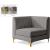 Alina Velvet Modular Corner Chair