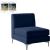 Alina Velvet Modular Armless Chair