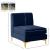 Alina Velvet Modular Armless Chair