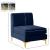 Alina Velvet Modular Armless Chair
