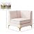 Alina Velvet Modular Corner Chair