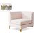 Alina Velvet Modular Corner Chair