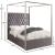 Porter Velvet Queen Size Canopy Bed