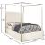 Porter Velvet Queen Size Canopy Bed