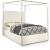 Porter Velvet King Size Canopy Bed
