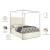Porter Velvet King Size Canopy Bed