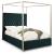 Porter Velvet King Size Canopy Bed