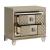 Loudon Leatherette/Mirrored/Wood Platform Bedroom Set w/ LED Lighting