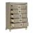 Loudon Leatherette/Mirrored/Wood Platform Bedroom Set w/ LED Lighting