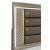 Loudon Leatherette/Mirrored/Wood Platform Storage Bed w/ LED Lighting, King Size