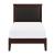 Seabright Leatherette/Wood Platform Bed, Twin Size