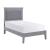 Seabright Leatherette/Wood Platform Bed, Twin Size