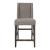 Double Bridge Linen/Wood Counter Chair