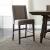 Double Bridge Linen/Wood Counter Chair