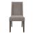 Double Bridge Linen/Wood Side Chair