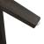 Double Bridge Linen/Wood Counter Bench