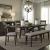 Double Bridge Extendable Trestle Dining Set | Dark Chestnut