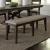 Double Bridge Linen/Wood Bench