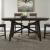 Double Bridge Rectangular Wood Extendable Gathering Table