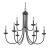 Williamsport 9-Light Chandelier, Configuration 1