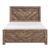 Corbin Faux Wood Veneer/Wood Chevron Pattern Full Panel Bed 