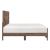 Corbin Faux Wood Veneer/Wood Chevron Pattern California King Panel Bed