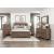 Corbin Faux Wood Veneer/Wood Chevron Pattern Panel Bedroom Set