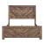 Corbin Faux Wood Veneer/Wood Chevron Pattern Panel Bedroom Set