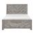 Corbin Faux Wood Veneer/Wood Chevron Pattern Eastern King Panel Bed
