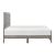 Corbin Faux Wood Veneer/Wood Chevron Pattern Eastern King Panel Bed