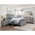 Corbin Faux Wood Veneer/Wood Chevron Pattern Panel Bedroom Set