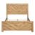 Corbin Faux Wood Veneer/Wood Chevron Pattern California King Panel Bed