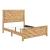 Corbin Faux Wood Veneer/Wood Chevron Pattern California King Panel Bed