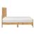 Corbin Faux Wood Veneer/Wood Chevron Pattern Eastern King Panel Bed