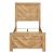 Corbin Faux Wood Veneer/Wood Chevron Pattern Twin Panel Bed