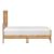 Corbin Faux Wood Veneer/Wood Chevron Pattern Twin Panel Bed