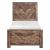Corbin Faux Wood Veneer/Wood Chevron Pattern Panel Bedroom Set