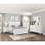 Corbin Faux Wood Veneer/Wood Chevron Pattern California King Panel Bed