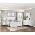 Corbin Faux Wood Veneer/Wood Chevron Pattern Panel Bedroom Set
